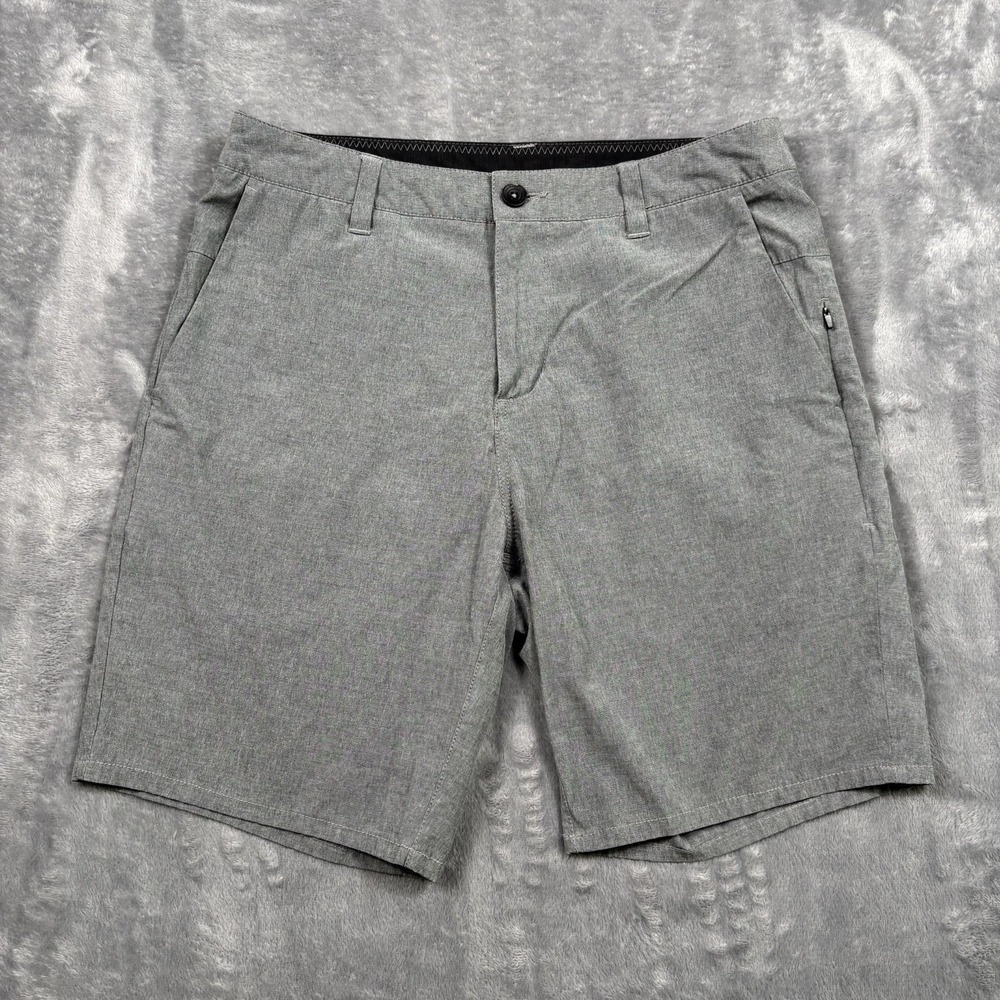 Vuori Aim Shorts Mens 30 Gray Performance Chino V368 8" Inseam Stretch Outdoors